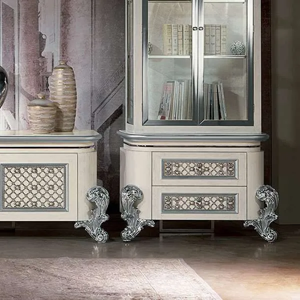 Classic tv stand with showcase craftsmanship close-up – TV Stands & Media Consoles design