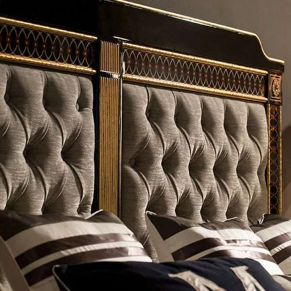 Neoclassical Ebonised Bedroom Set craftsmanship close-up – Beds design