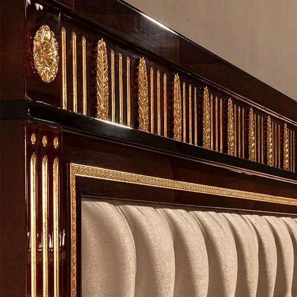 Solid wood bed frame with headboard - Image 3