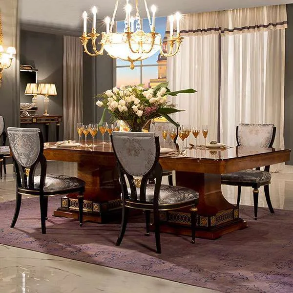 Antique dining table and chairs
