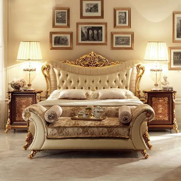 Classic gold bed frame