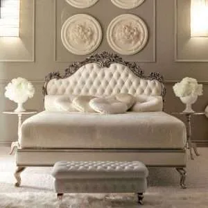 Custom Luxury Chandler button bed frame for home furniture