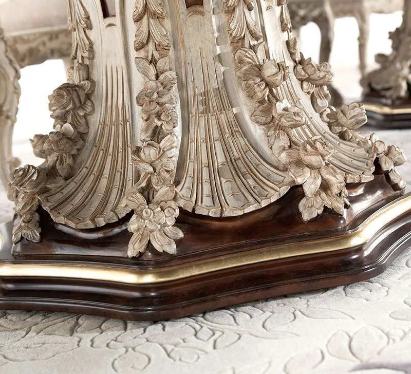 Italy wood round dining table - Image 3