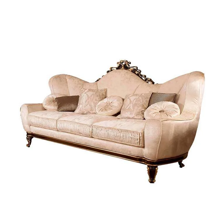 European luxury villa solid wood sofa