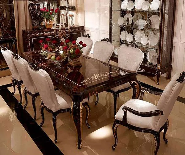 Elegant Wood Carved Dining Tables for Family Gatherings