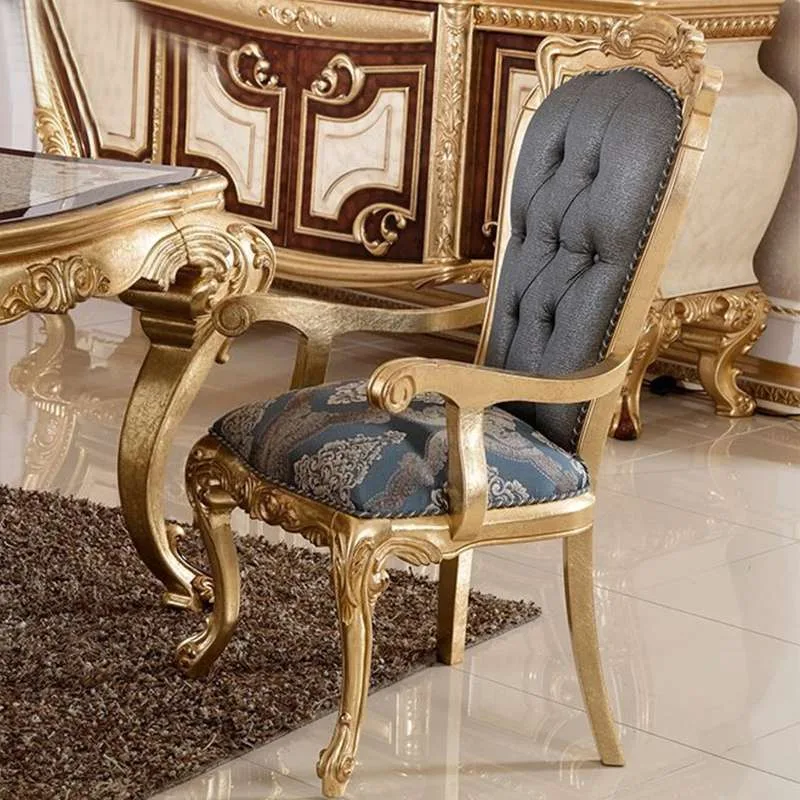 European-style solid wood dining table and chairs material texture – Dining tables design