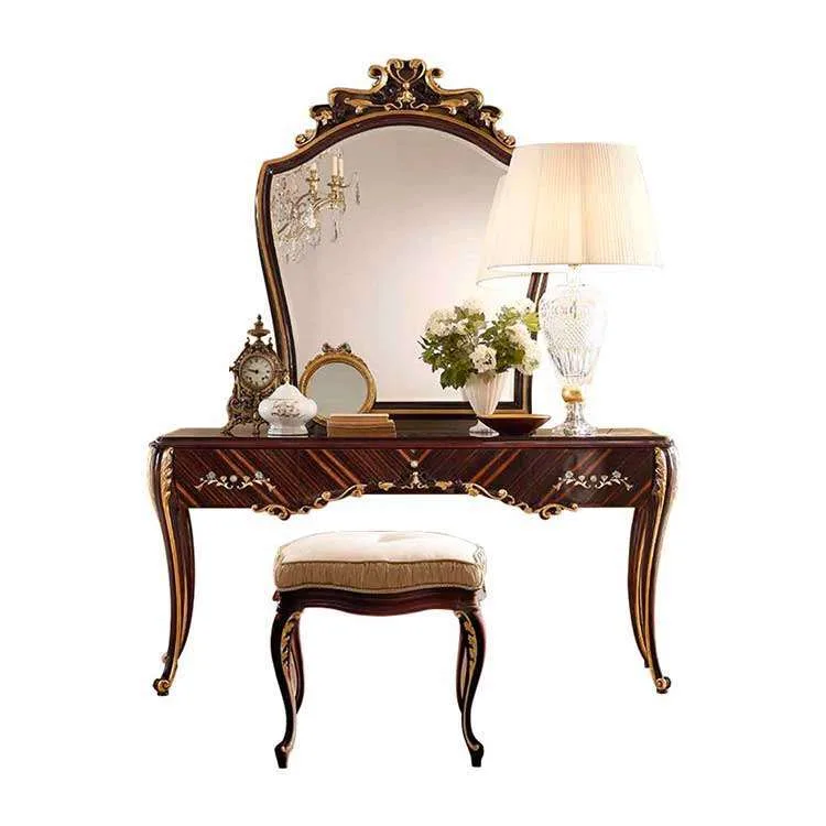 OE-FASHION LUXURY NEW CLASSIC MAKE UP TABLE WITH MIRROR