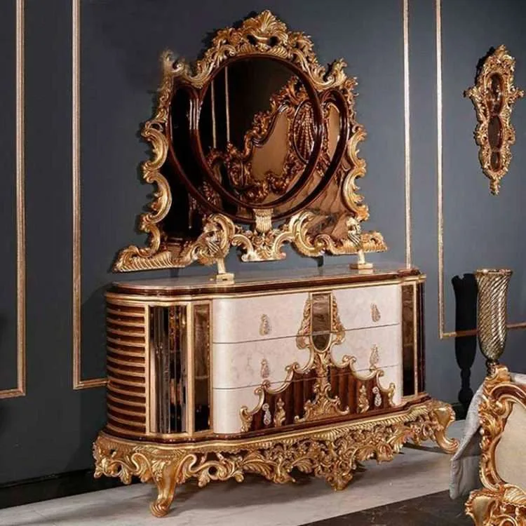 Bespoke Hand-Carved Gilded Rococo Palace Living Room Suite: Grand Villa Seating – reference view – dressing table 2 e1649986996256