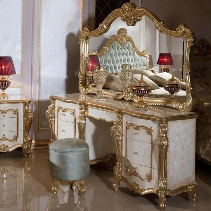 Bespoke French Gold Double Frame Blue Fabric Bed &ndash; structural system &ndash; french gold double frame blue fabric bed 5