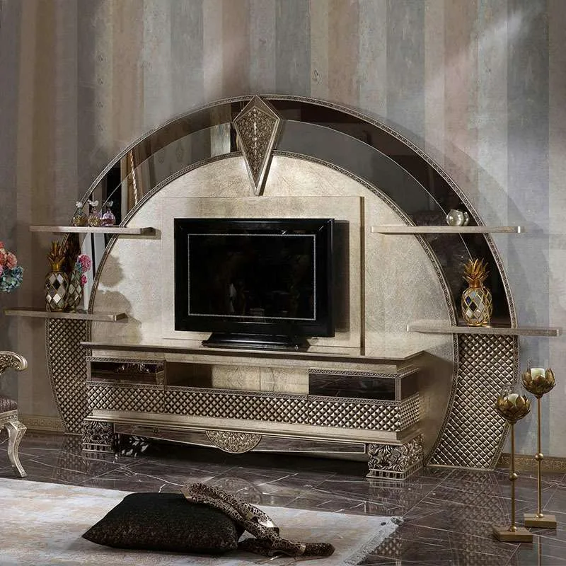 OE-FASHION French solid wood carving TV table