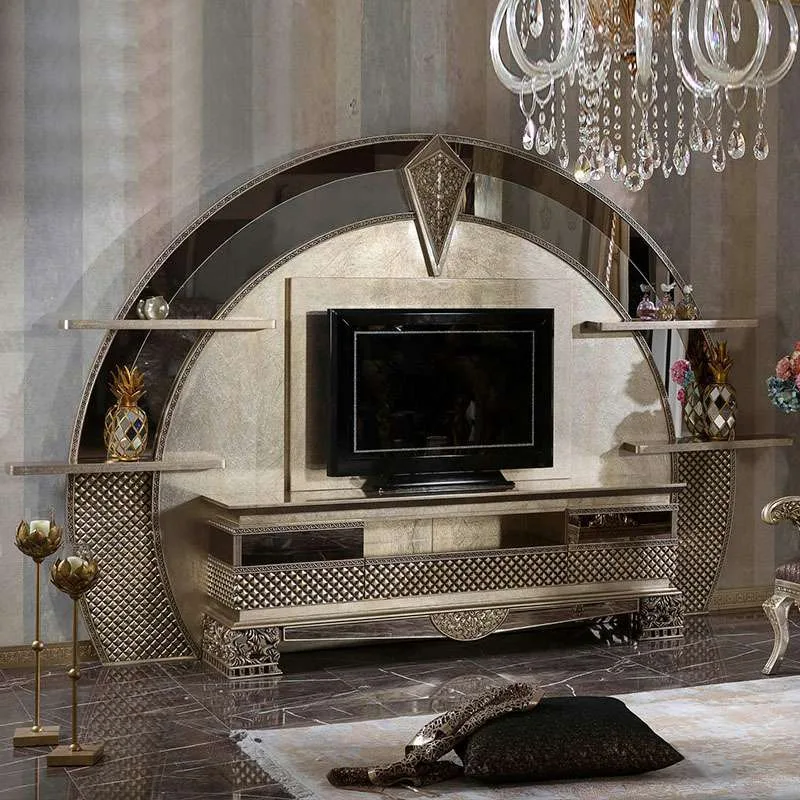 OE-FASHION French solid wood carving TV table