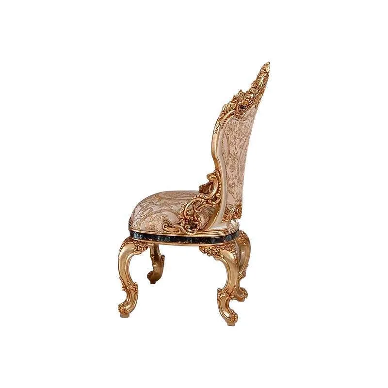 Bespoke French style golden wooden sofa design &ndash; reference view &ndash; dining room furniture 3 6