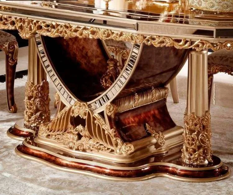 Antique french dining table and chairs - Image 3