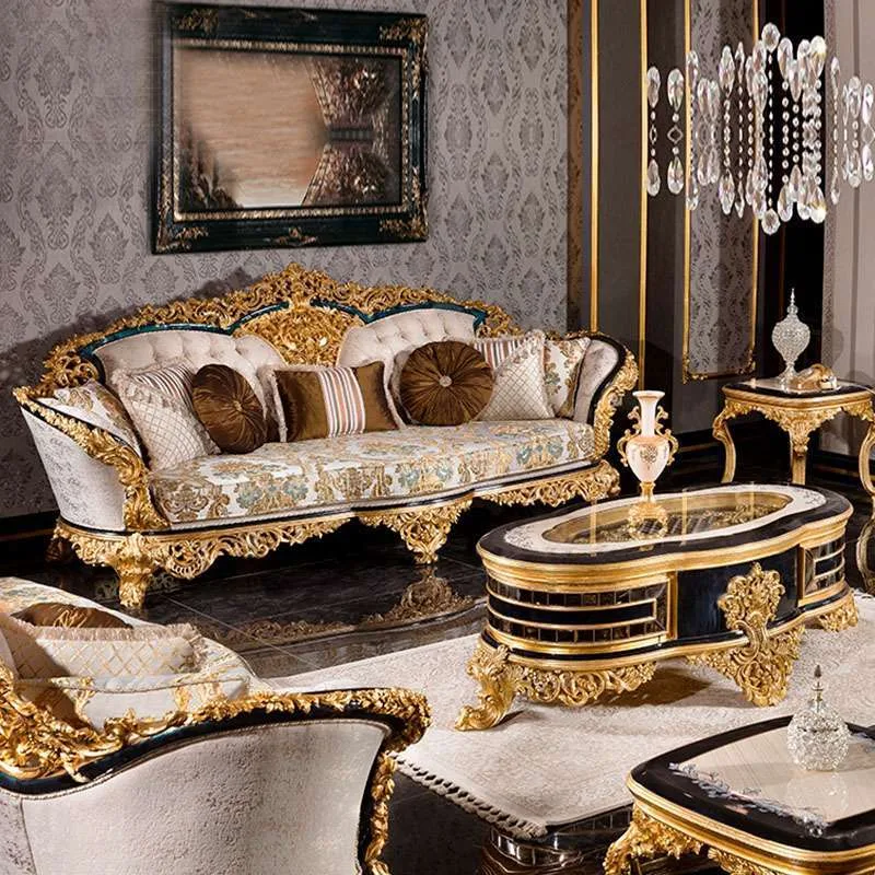 OE-FASHION French-style royal sofa set for living room furniture design