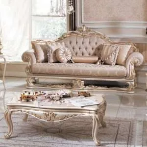 French traditional fabric sofas living room furniture