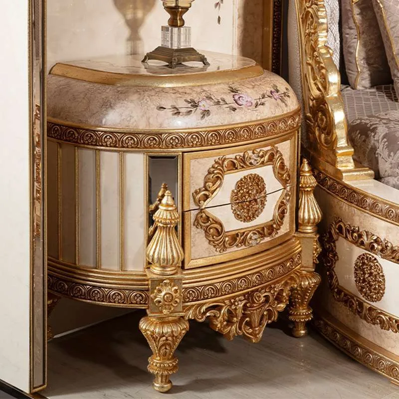 Bespoke Bespoke Gilded Neo-Baroque Round Bed: Circular Sleeping Systems &ndash; reference view &ndash; bedroom furniture 4 2