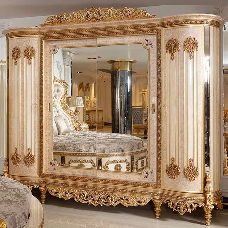 Bespoke Bespoke Gilded Neo-Baroque Round Bed: Circular Sleeping Systems &ndash; reference view &ndash; bedroom furniture 7 2