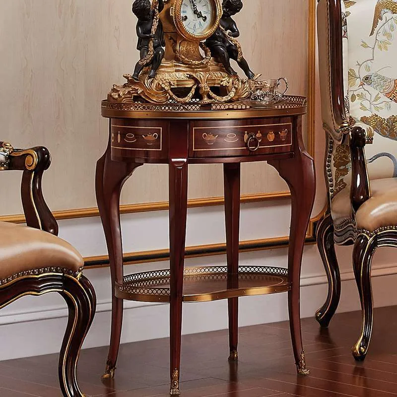 OE-FASHION Luxury leather tiger chair wooden single sofa chair for home furniture