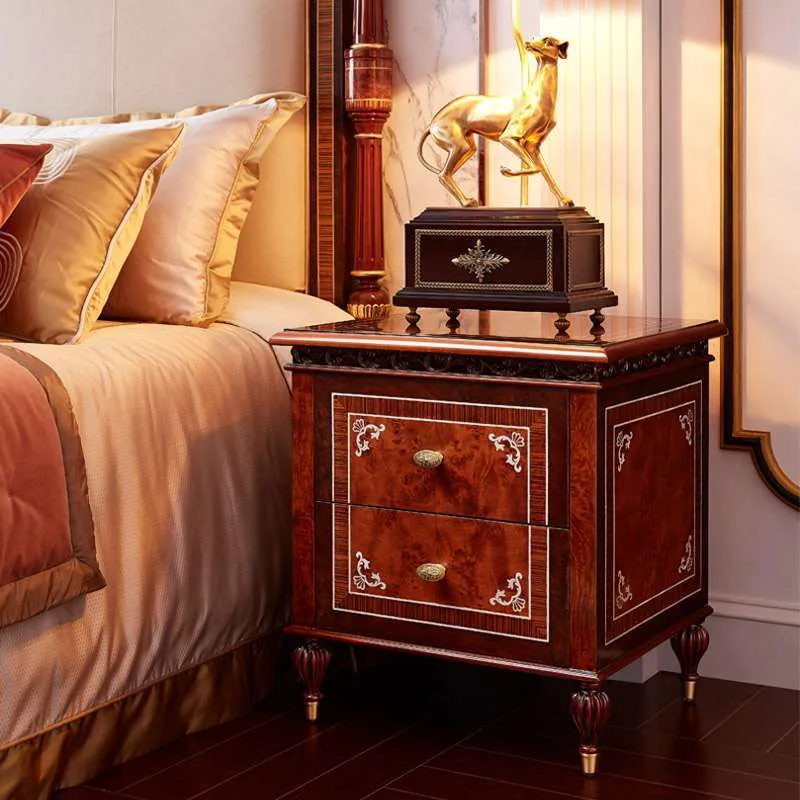 Bespoke Neoclassical Parcel-Gilt Armchair with Chinoiserie Pheasant Embroidery &ndash; reference view &ndash; night stand