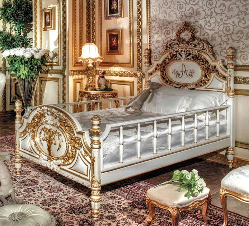 European style single bed for toddler