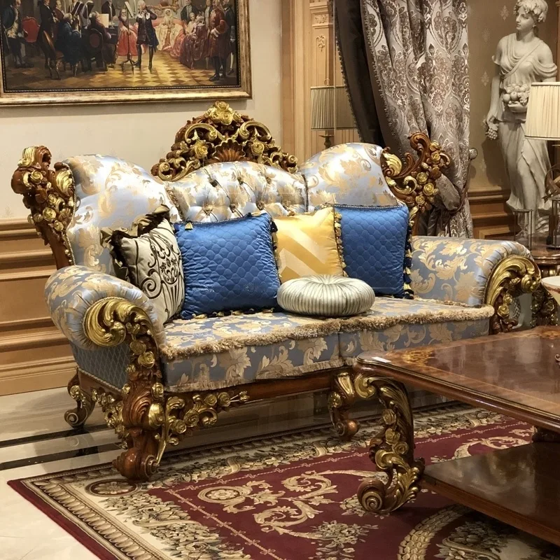 OE-FASHION Transform Your Living Space with Our Gold Leaf Sofa