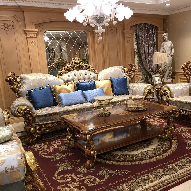 Baroque Gilded Sofa Assembly detail view – Sofas & Couchs design
