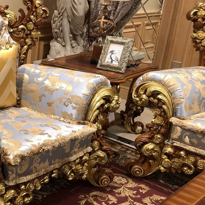 Bespoke Baroque Gilded Sofa Assembly – reference view – 1 5 2