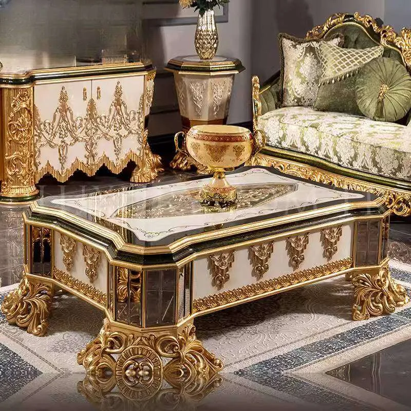 OE-FASHION Luxury Custom unique handmade coffee tables, wood carved coffee table, design your own coffee table for Interior