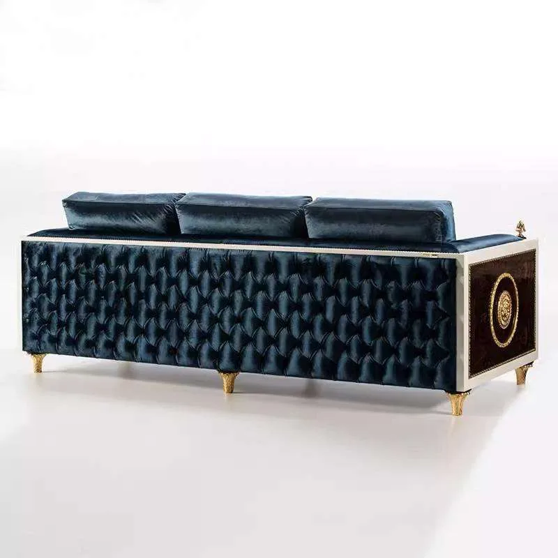 Custom luxury classic chesterfield velvet sofa 4 Custom luxury classic chesterfield velvet sofa - Image 4