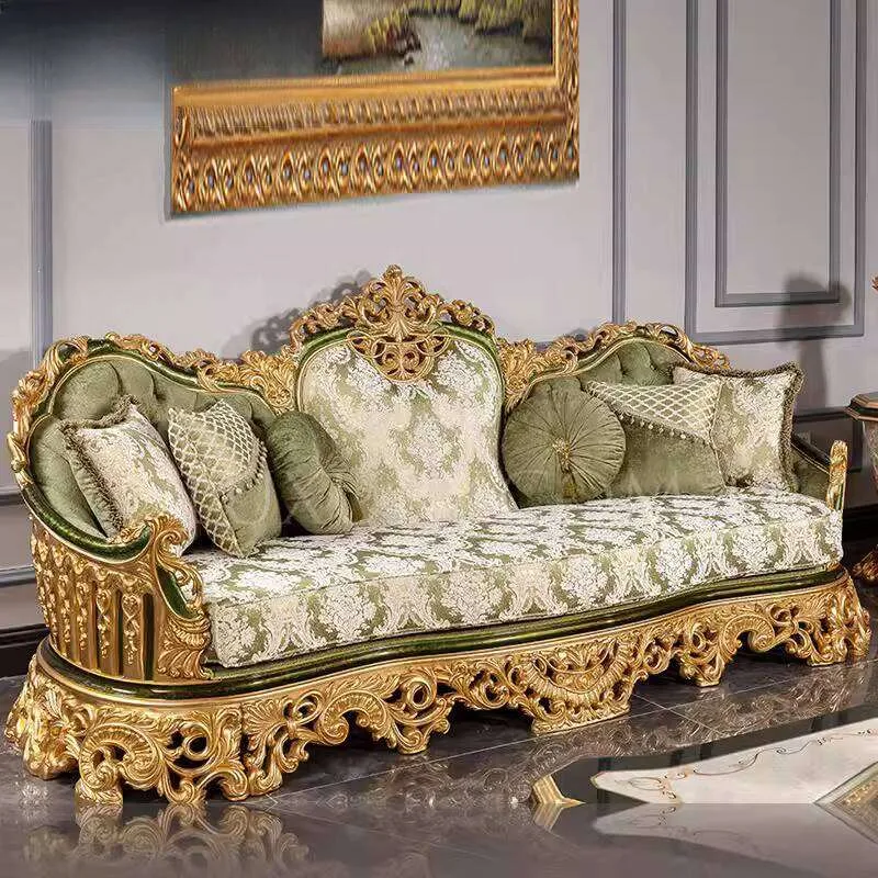 OE-FASHION Luxury custom sofa set for living room, upholstery fabric sofa, wood sofa designs for interior design ideas