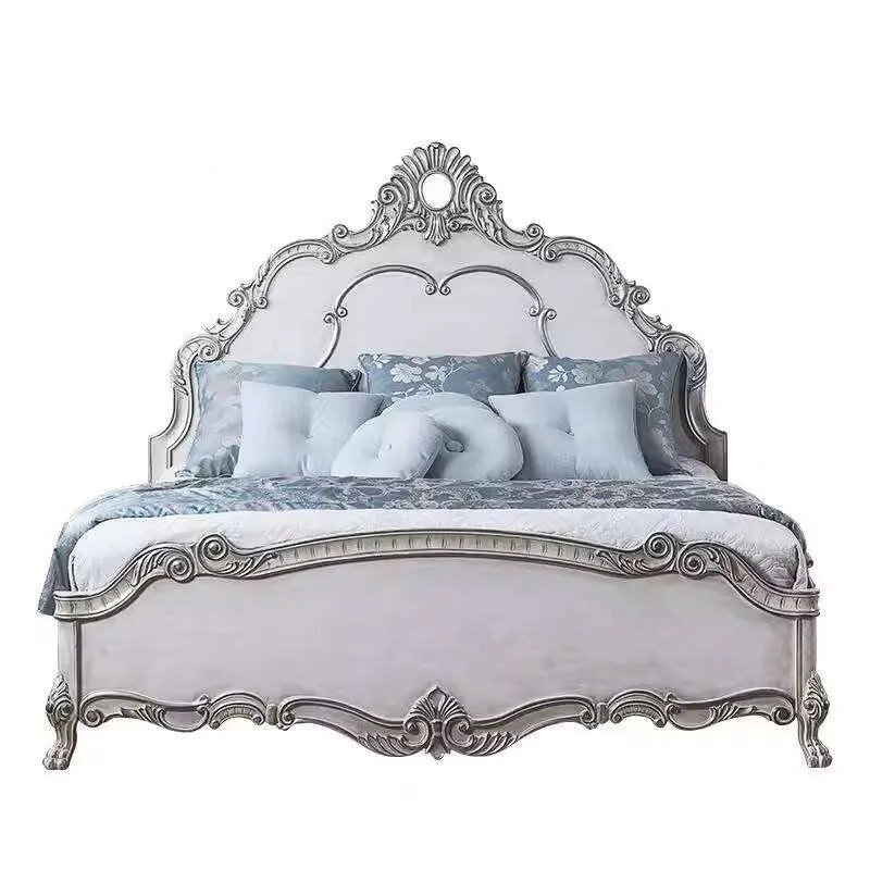 Luxury French vintage bed craftsmanship close-up – Beds design