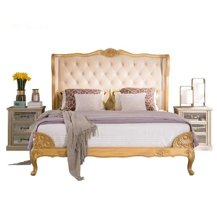 Luxury Full Double gold Bed Frame - Image 4