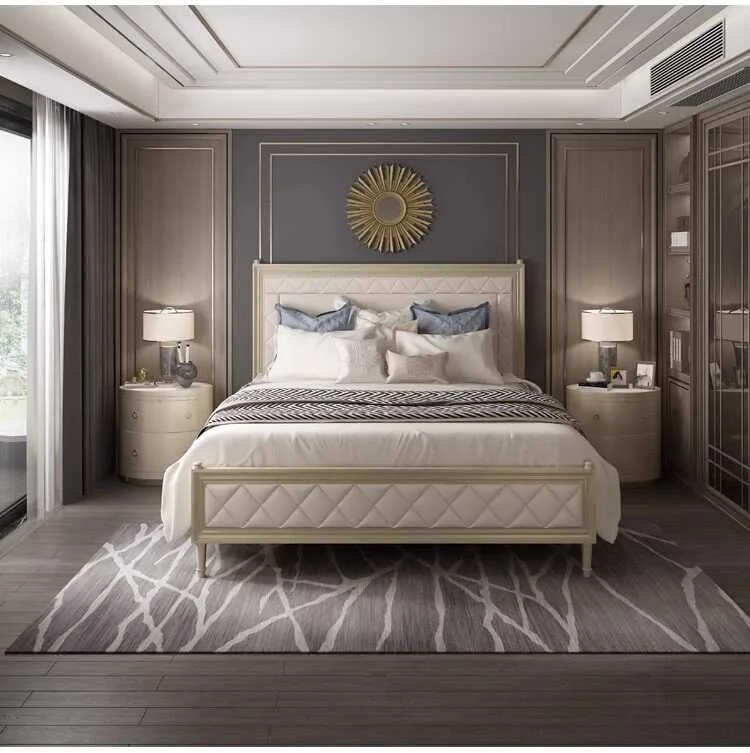 Luxury Modern Queen Size Bed designs craftsmanship close-up – Beds design