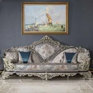 OE-FASHION Traditional Handmade Carving Sofa, Custom European Style Carved Designer Sofa, high-quality traditional upholstery fabric sofas designs for interior design ideas