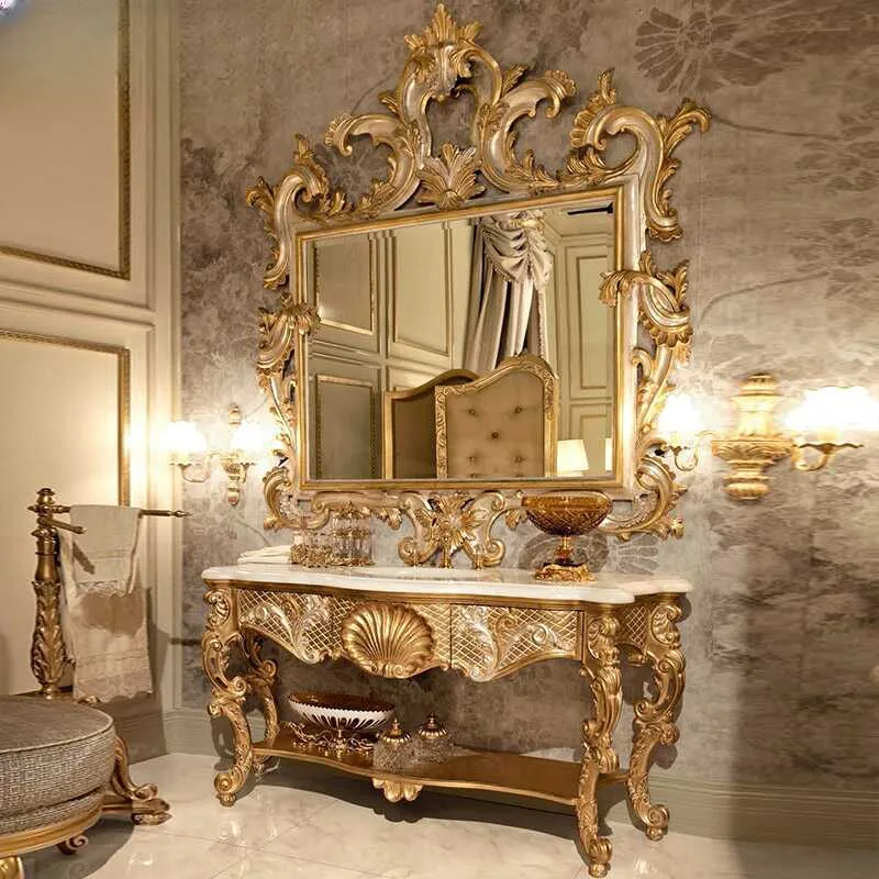 Custom Luxury Vintage Classic Console Table with Drawer