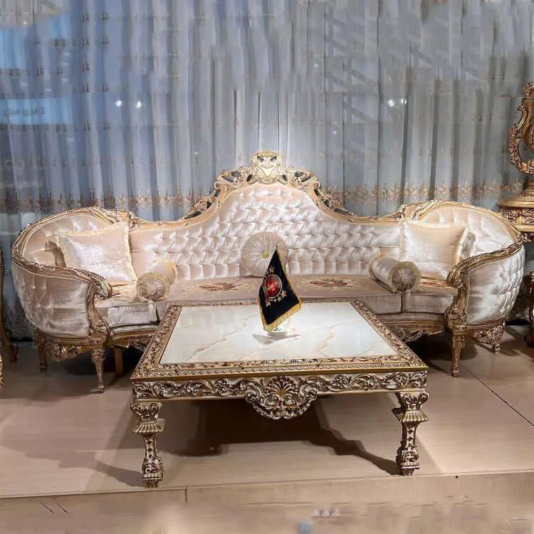 OE-FASHION Palatial Comfort: Classic Living Room Sofa Sets – Embrace the Grandeur of Handcrafted European-style Luxury | Global Delivery