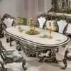 Elegant Classic Oval Dining Table Set for 6 – Perfect Blend of Style and Comfort