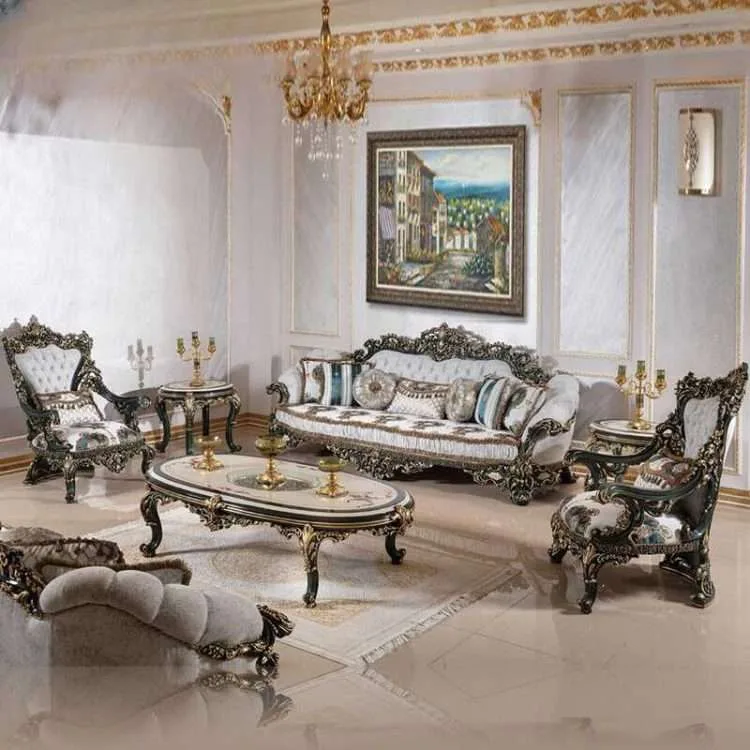Elegant Classic Oval Dining Table Set for 6 - Image 6
