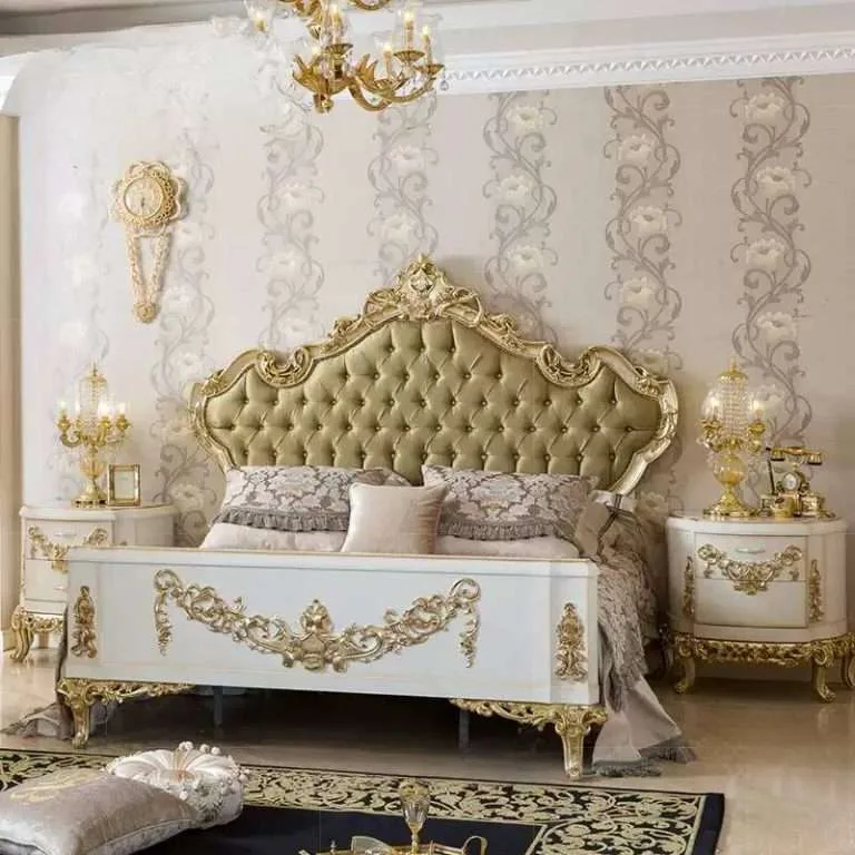Handcrafted Carved Wood Queen Bed Frames &ndash; Timeless Elegance