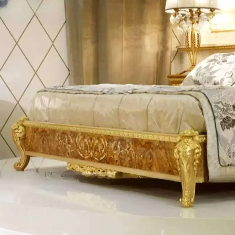 Vintage Gold Queen Bed Frame: A Statement of Elegance - Image 3