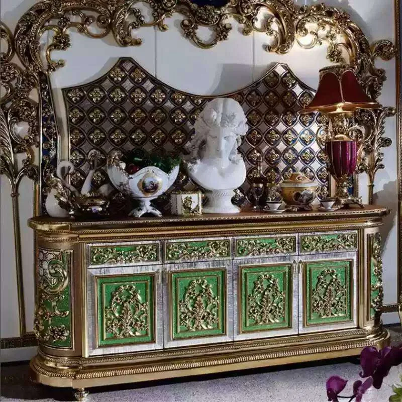 Rococo Revival Gold Leaf Dining Suite with Acanthus Cresting interior perspective – Dining tables design