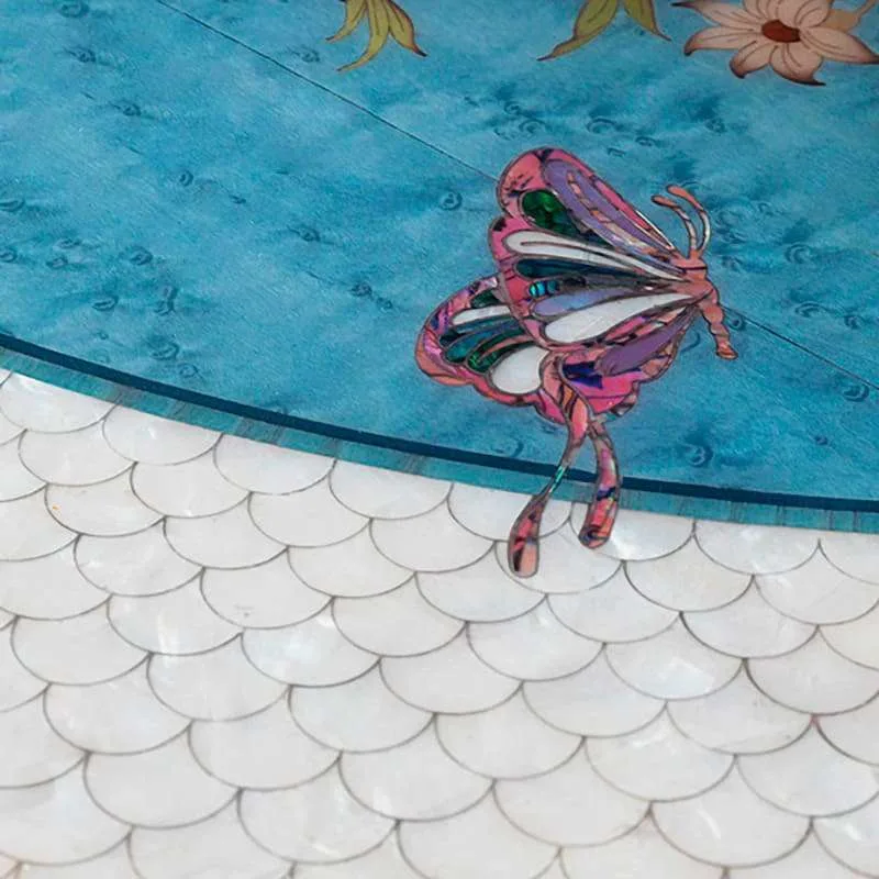 Solid Wood French Queen Bed with Hand-Carving - Image 4