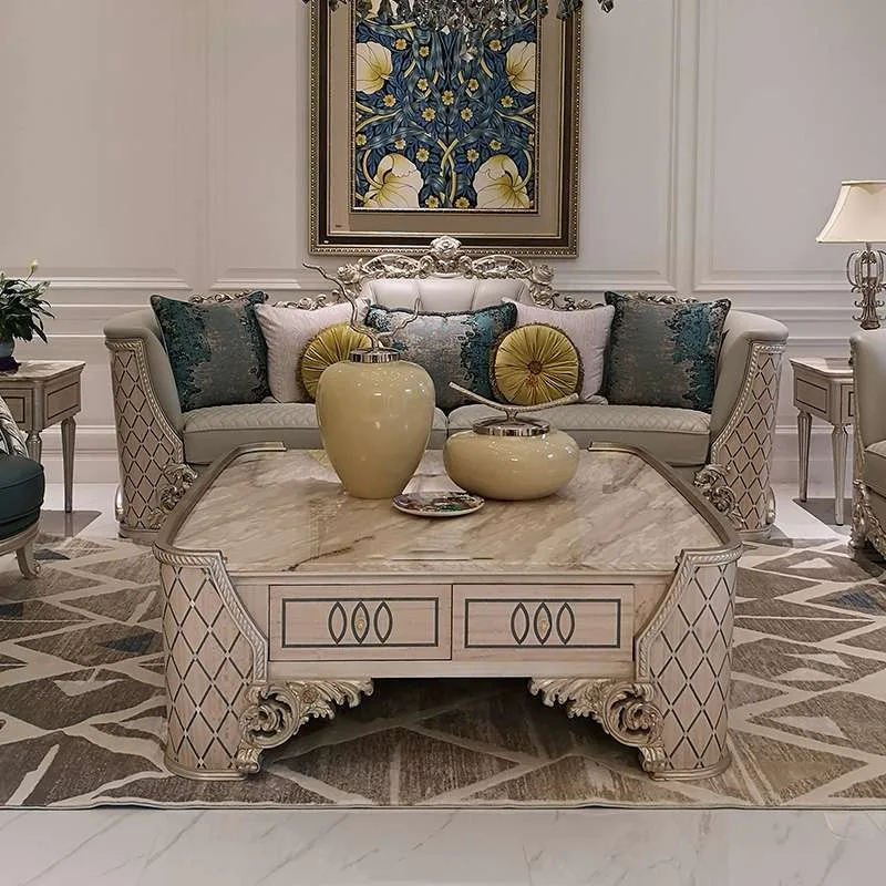 Bespoke Neoclassical Quilted Leather Sofa: Carved & Quilted