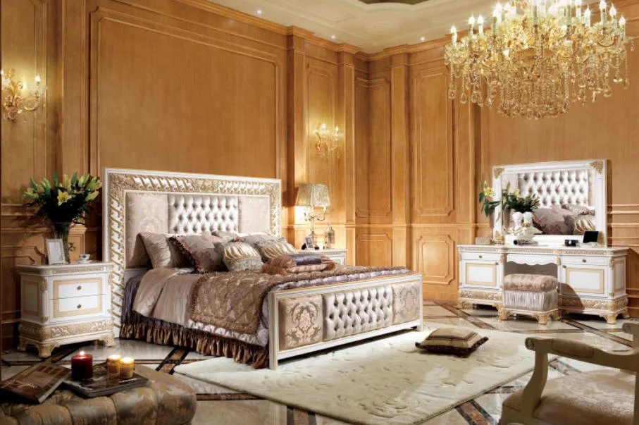This versatile bed effortlessly complements a range of interior designs, including classic European, French Rococo, and