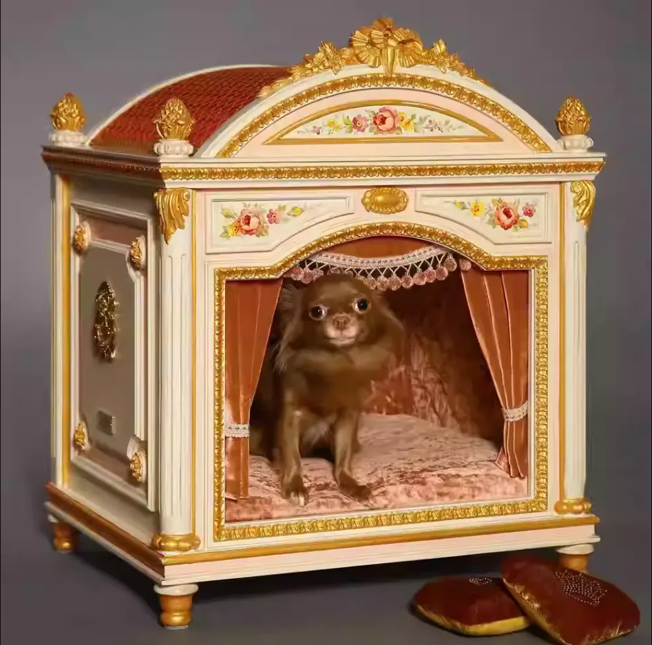 Bespoke Neoclassical Pet Pavilion: Architectural Pet Furniture