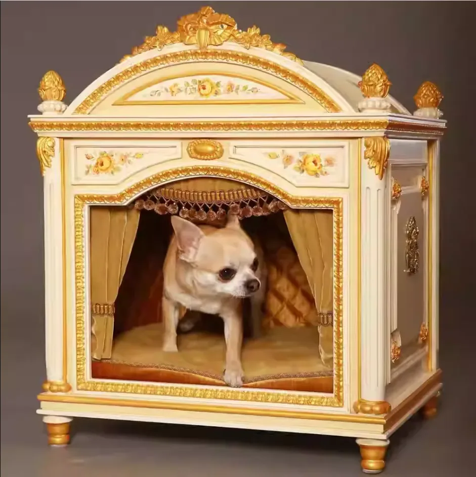 Designer Dog Furniture: Handcrafted Baroque Pet Bed