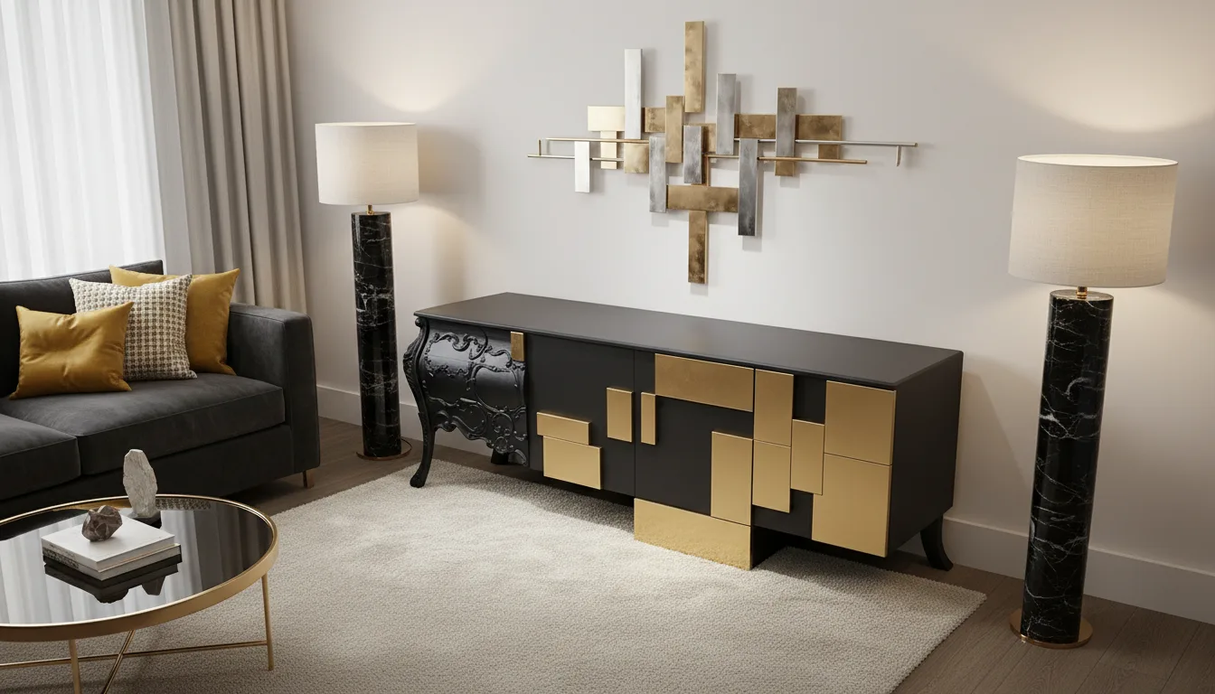 Introducing the Geometric Patchwork Luxury Console
