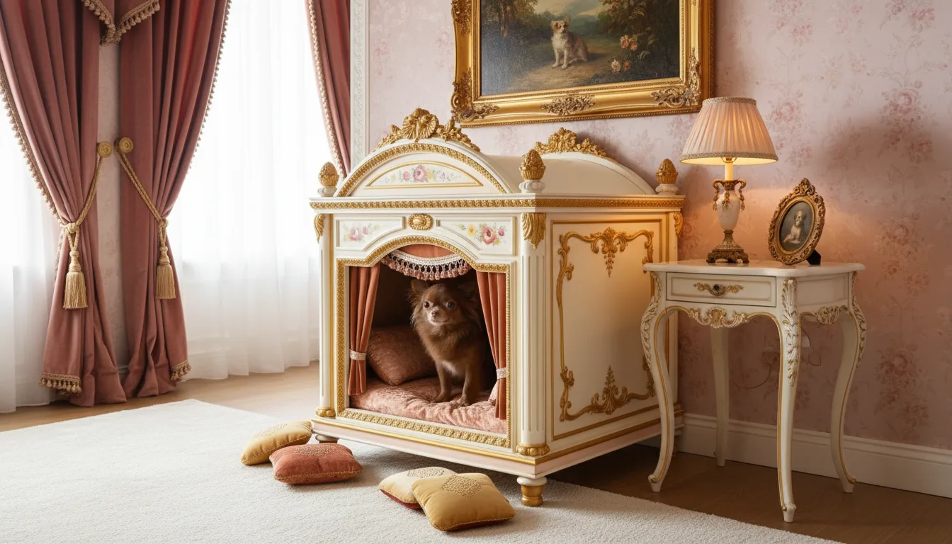 The Regal Pet Palace: French-Inspired Luxury for Your Small Breed