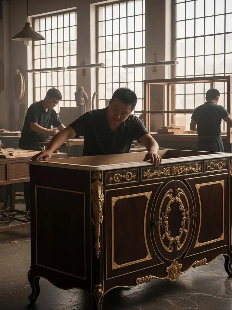 European classical bespoke furniture workshop