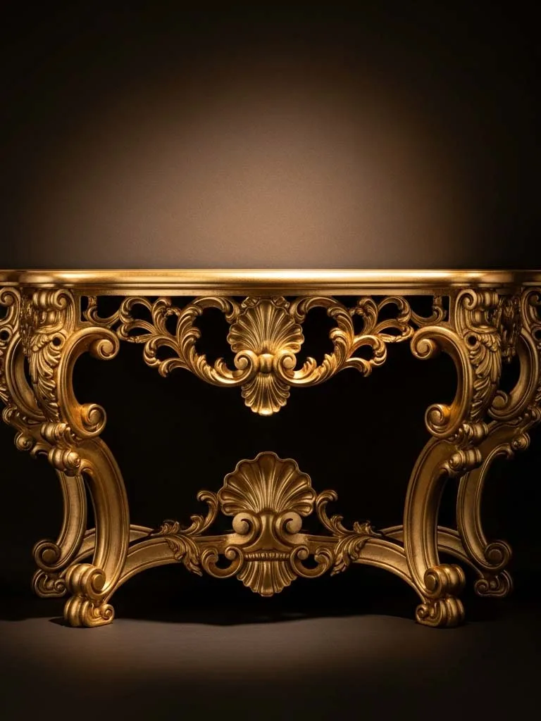 Gilded Console Table for luxury entrance